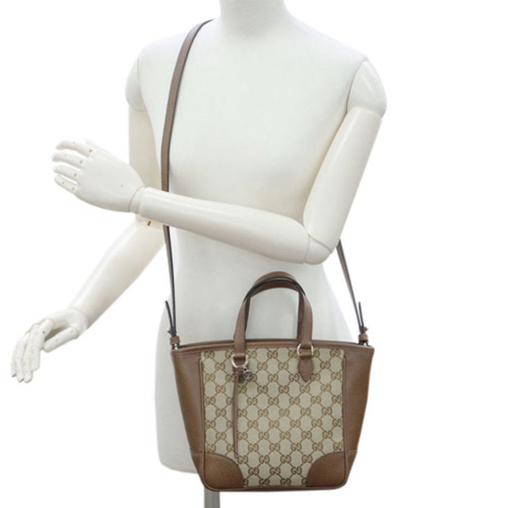 Gucci Bag 2way Handbag Shoulder GG Canvas Beige - Picture 5 of 7